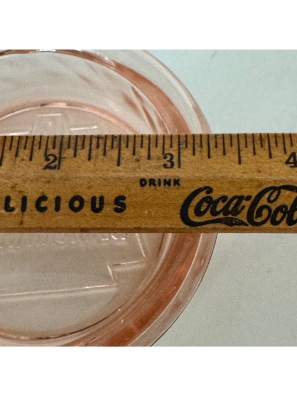 Pennsylvania Tires Depression Glass Ashtray Pink Trinkets Jewelry Vintage - Picture 5 of 10